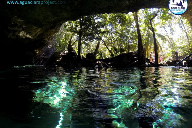 2 dives in Cenote Dos ojos Certified Divers - The break between sessions