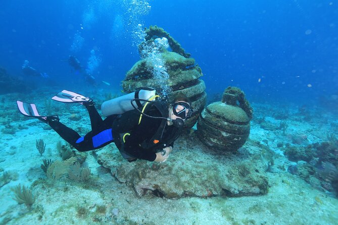 2 Tanks Dives Cancun Underwater Museum for Certified Divers - Manchones Reef brings the natural setting