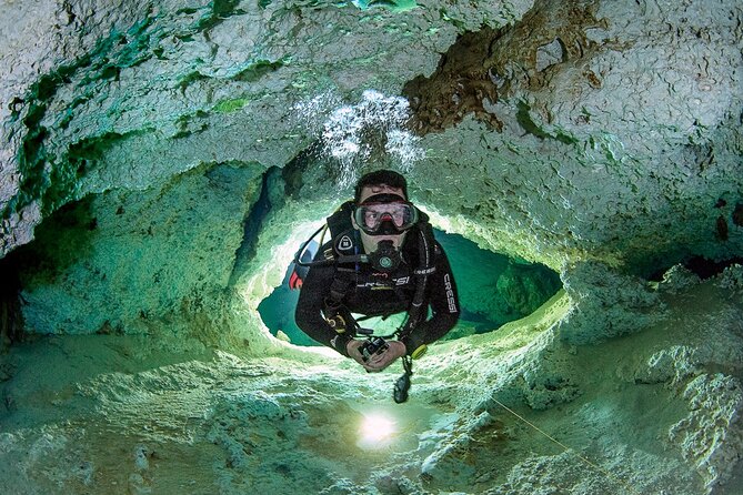 3 Cenote Dives - Casa & Dos Ojos - First stop: Casa Cenote