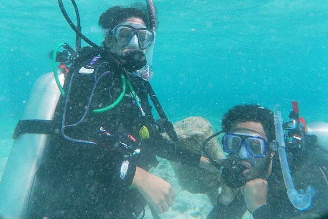 Aruba PADI Scuba Diving Program Non Certified Divers - Mangel Halto Reef and the open-water outing
