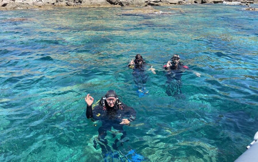 Bosa: Scuba Diving for Beginners in the Bosa Gulf - The 6-meter underwater session