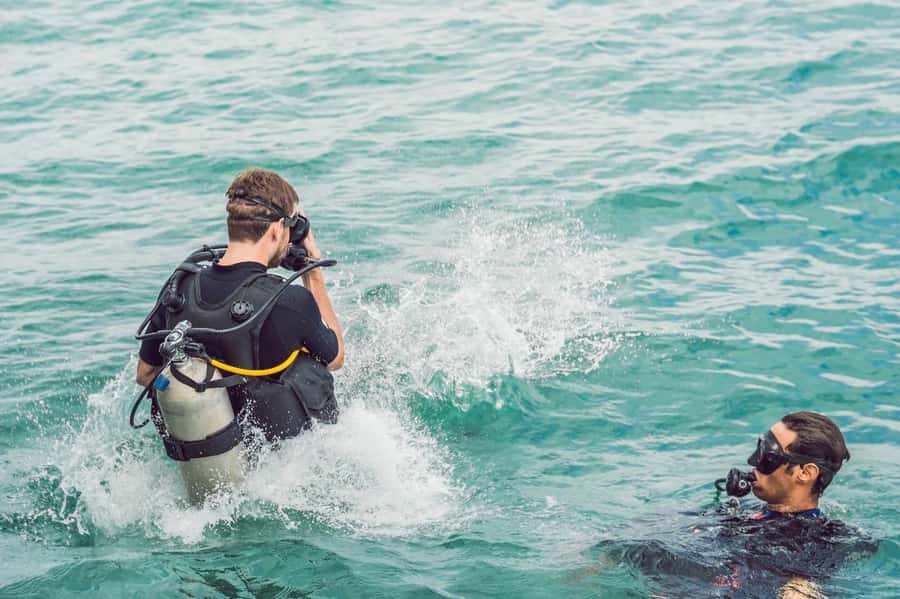 Dubai to Fujairah: First Scuba Diving + Transfer & BBQ - Getting ready at Orca Diving Center