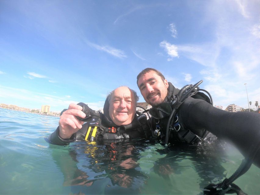 First Experience underwater. Try Scuba Diving - The equipment lesson before entering the water