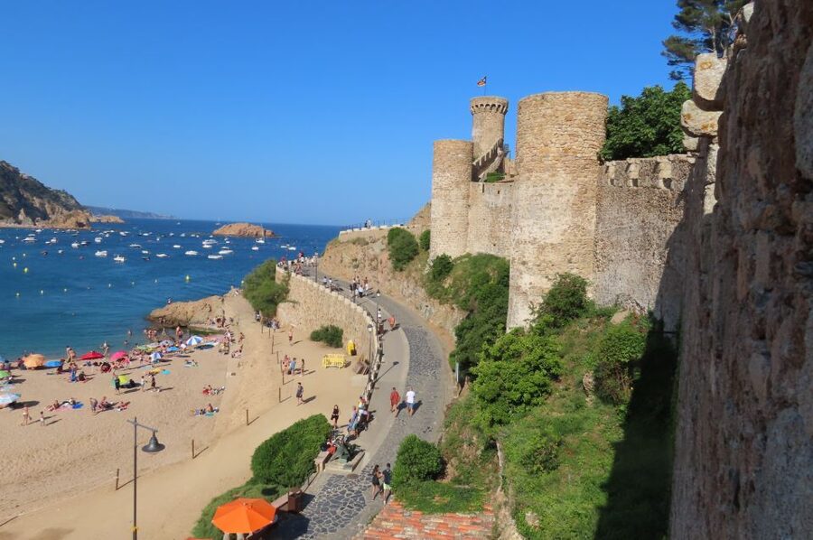 From Barcelona: Tossa de Mar Scuba Diving and 3-Course Meal - Lunch with paella and a view of the beach
