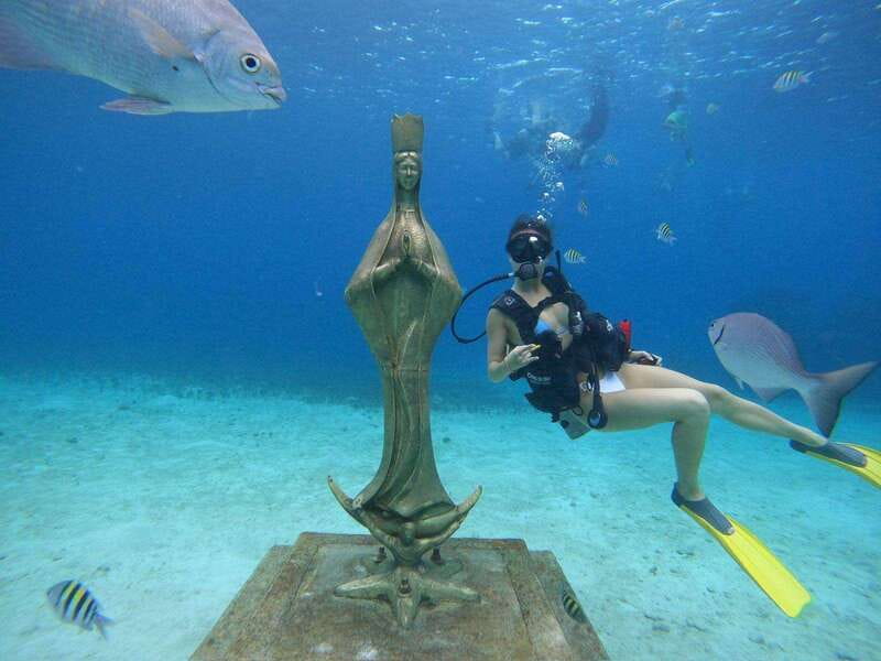 From Cozumel: Chankanaab Cozumel Scuba Diving - Fish, coral, caves, and underwater statues