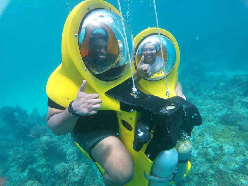 From Punta Cana: ScubaDoo, Snorkel & Glass Bottom Boat Tour - ScubaDoo at 3 to 5 Meters
