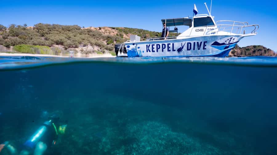 Great Keppel Island: PADI Discover SCUBA Diving - Learning the equipment before entering the sea