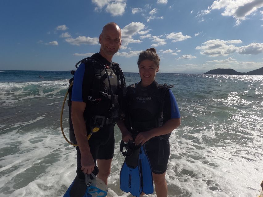 Heraklion: Beginner's intro dive w/2 Dives with transfer. - The first 45-minute session in Agia Pelagia
