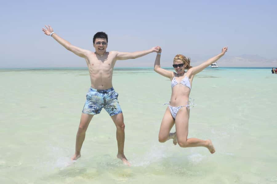 Hurghada: Orange Bay Snorkeling cruise and optional diving - The first Red Sea snorkeling stop
