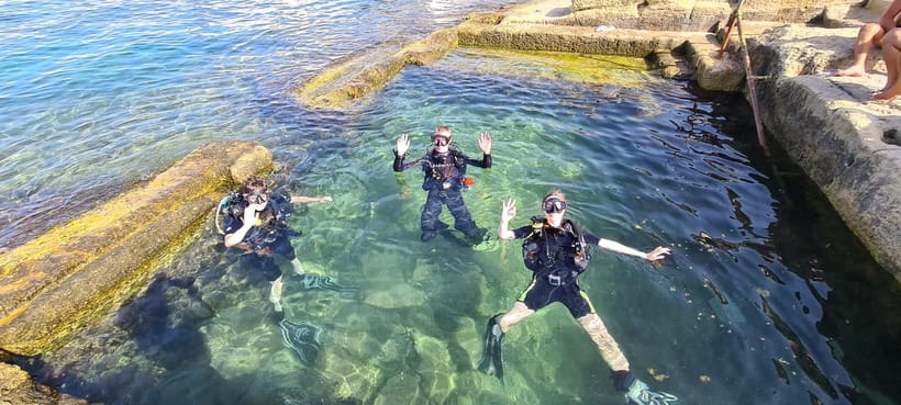Malta St Pauls Bay: PADI Discover Scuba Diving Experience - The optional second session to 12 metres