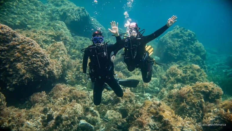 Menorca: Cala Galdana Try Scuba Diving for Beginners - Swimming Through Natural Arches