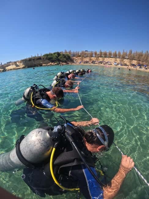 Protaras: Discover Scuba Diving (For Beginners) - Entering the water at only 4 to 5 meters