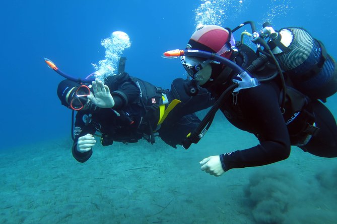 Scuba Diving Experience in Santorini - Getting used to the volcanic reef