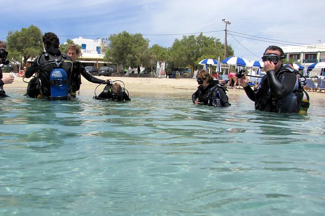 Scuba Diving in Naxos by Bluefindivers - Dive in Greece - Amazing Diving Spots - Getting fitted with full scuba equipment