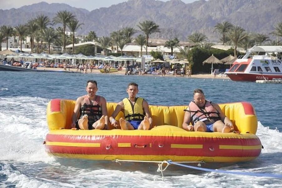 Sharm El-Sheikh: Parasailing, Camel Ride, Dive & Quad Bike - Banana boat and tube rides bring the noise