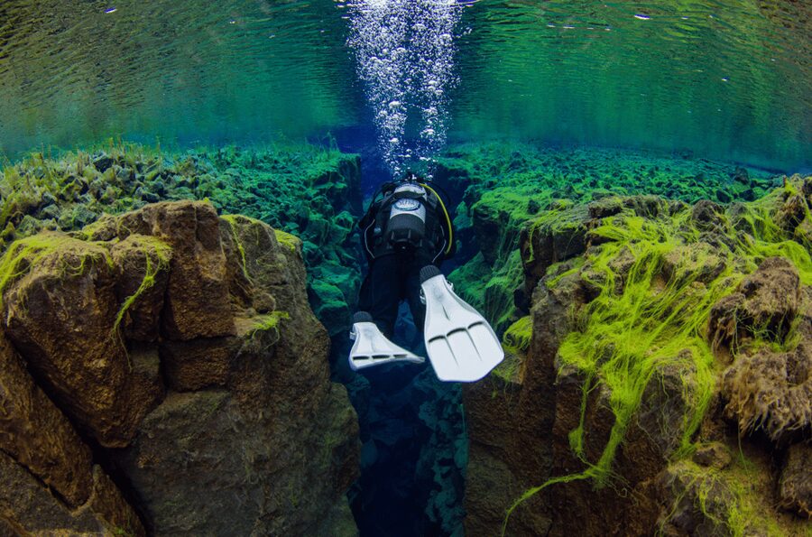 Thingvellir: Silfra Fissure Diving with Optional Pickup - Exiting the water and walking back